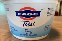 Sugar and nutrients in Fage total