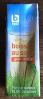 Amount of sugar in Boisson au soja goût vanille