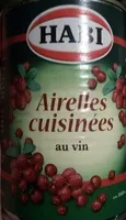 Amount of sugar in Airelles cuisinées au vin