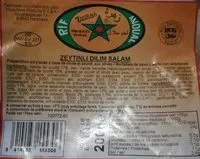 Amount of sugar in Mortadelle halal zeytinli dilim salam