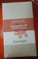 Amount of sugar in Chocolat noir Macadamia de Carpentarie