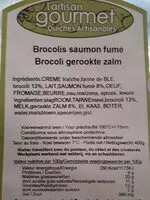 Amount of sugar in Quiche artisanale brocolis saumon fumé