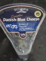 Amount of sugar in Danish Blue cheese