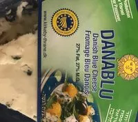 Amount of sugar in Danablu danish blue cheese