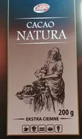 Sugar and nutrients in Cacao natura