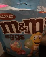 Amount of sugar in M&M’s mini œufs 250g