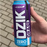 Amount of sugar in WK DZIK Energy Zero cukru i kalorii 500 ml grape