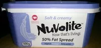 Amount of sugar in NuVolite 50% Fat Spread