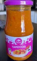 Amount of sugar in Sauce tandoori