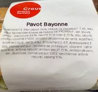 Amount of sugar in Pavot Bayonne