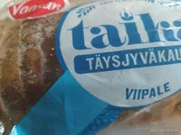 Amount of sugar in Taika täysjyväkauraviipale
