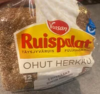 Amount of sugar in Ruispalat ohut herkku