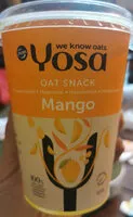 Amount of sugar in Oat snack mango