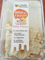 Amount of sugar in Miel en rayon Mille fleurs