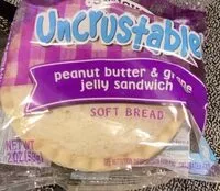 Amount of sugar in Uncrustables peanut butter and grape jelly sandwich