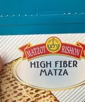 Amount of sugar in High fiber matza