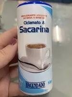 Amount of sugar in Sacarina