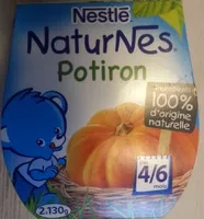 Amount of sugar in NESTLE NATURNES Petits Pots Bébé Potiron -2x130g -Dès 4/6 mois