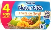 Amount of sugar in NESTLE NATURNES Purée bébé Fruits du soleil -4x130g -Dès 8 mois
