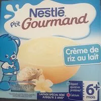 Amount of sugar in NESTLE P'TIT GOURMAND Crème de Riz au Lait - 4 x 100g - Dès 6 mois