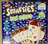 Amount of sugar in Smarties Fun Sticks