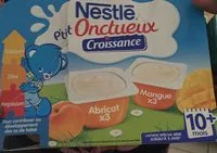 Amount of sugar in P'tit Onctueux Croissance - Laitage Abricot / Mangue