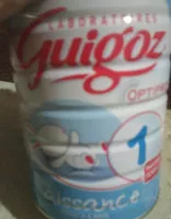 Amount of sugar in GUIGOZ OPTIPRO Lait Infantile 900g 1er âge dès la Naissance