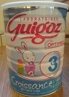 Amount of sugar in GUIGOZ 3 Lait de Croissance dès 1 an 900g