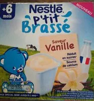 Amount of sugar in P'tit Brassé vanille