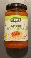 Amount of sugar in PLANT-BASED BOLOGNESE