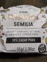 Amount of sugar in Alfajor semilla