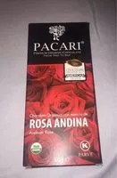 Amount of sugar in Chocolate Orgánico con esencia de Rosa Andina