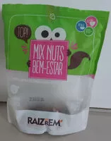 Sugar and nutrients in Raiz do bem nuts