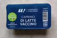 Amount of sugar in Caprino di latte vaccino