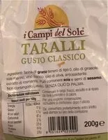 Amount of sugar in Taralli gusto classico