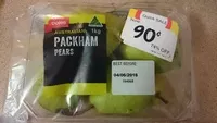 Amount of sugar in Packham pears