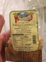 Amount of sugar in Taralli gusto classique
