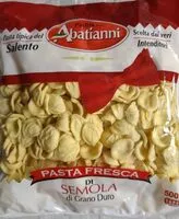 Amount of sugar in Orecchiette (pasta fresca)