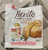 Amount of sugar in Lievito per dolci