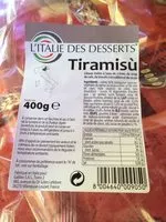 Amount of sugar in Tiramisu