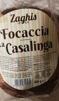 Amount of sugar in Focaccia la Casalinga