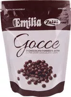 Amount of sugar in Zaini Emilia Gocce Ciocc. fondenti GR. 200
