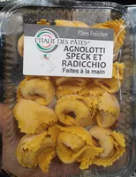 Amount of sugar in Agnolotti speck et radicchio