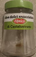 Amount of sugar in olive dolci snocciolate di Castelvetrano
