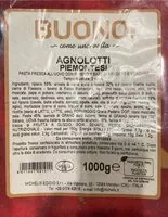 Amount of sugar in Agnolotti Piemontesi