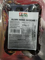 Amount of sugar in olive nere secche