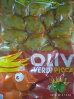 Amount of sugar in Olive verdi piccanti