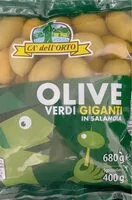 Amount of sugar in Olive verdi giganti in salamoia