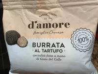 Amount of sugar in Burrata a la truffe d'amore
