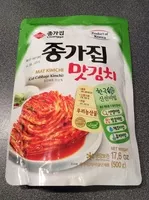 Amount of sugar in Cut cabbage kimchi
